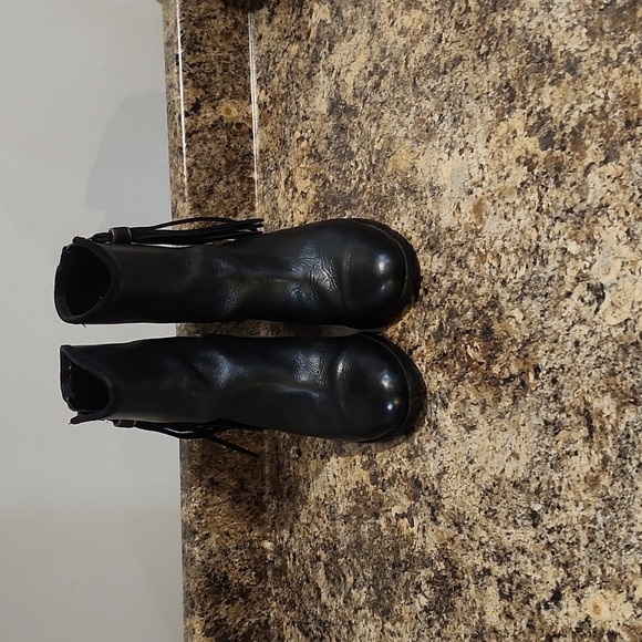 RALPH LAUREN Black booties with R.L.B stossel zipper closure genuine leather - Picture 6 of 8